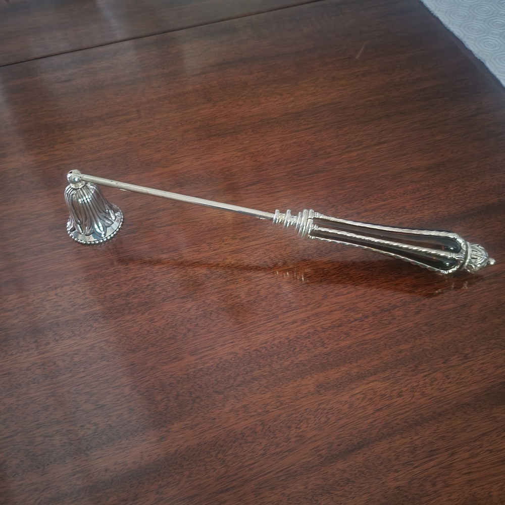 Elegant Silver Candle Snuffer
